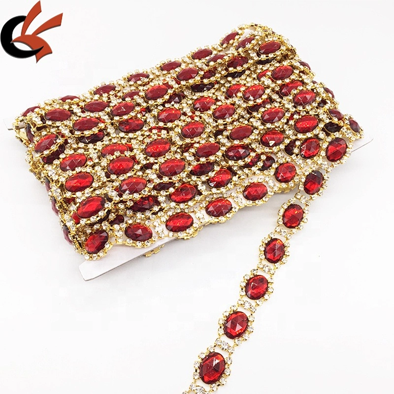 Rhinestones Trimming Type and 888 Crystal Acrylic & Resin Material Rhinestone Chain Trimming