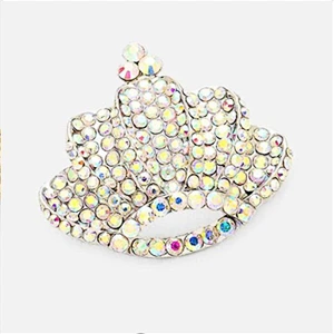 High quality charm wedding costume accessories crystal rhinestone brooch in bulk