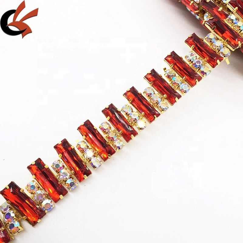 10 yards acrylic rhinestone beads garnished along mesh trim create rhinestone trimming chain