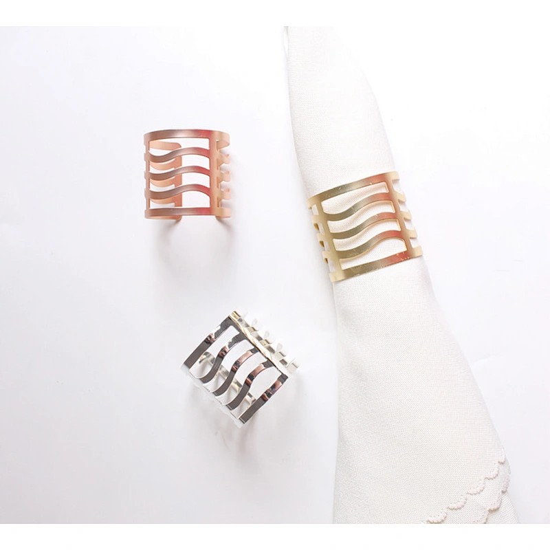 Amazon  top sale wedding supplier extravagant metal napkin rings