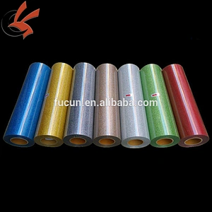 Easy to Weed hot sale color silver gold black glitter heat transfer vinyl