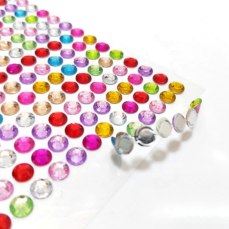 high quality clear self adhesive car acrylic rhinestone gem sticker