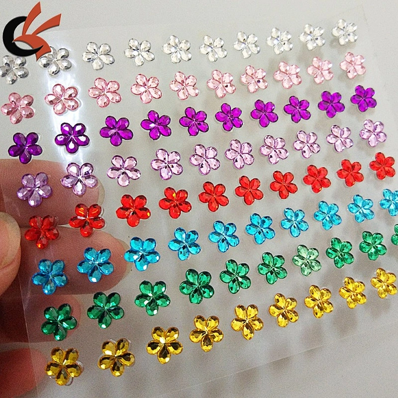 Decorative Self-adhesive Square Shape sticker Rhinestone crystal Sticker