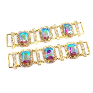 2019 new arrival fashion fancy acrylic rhinestone connector
