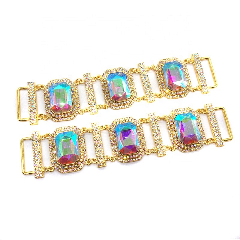 2019 new arrival fashion fancy acrylic rhinestone connector