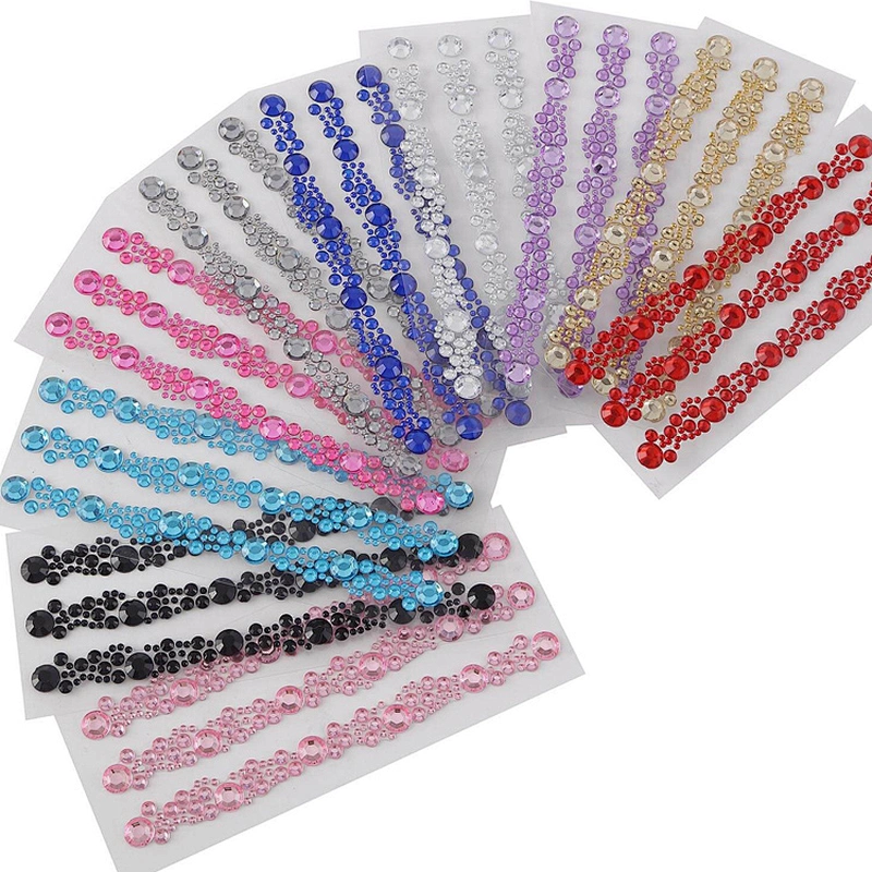 custom DIY craft self adhesive acrylic rhinestone stickers