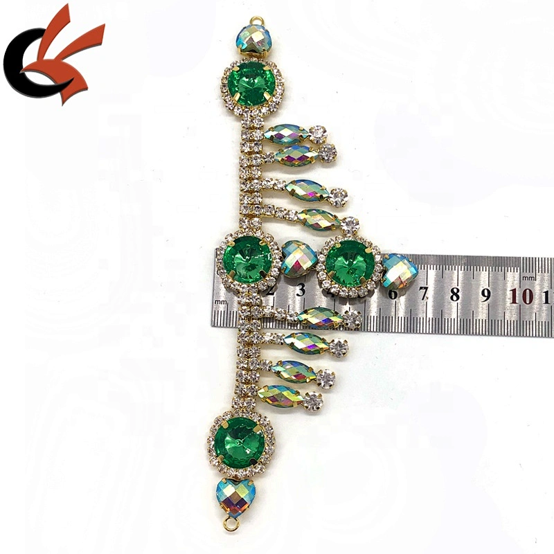 New Design Plating Crystal Jewelry Rhinestone Bikini Connectors For Garment