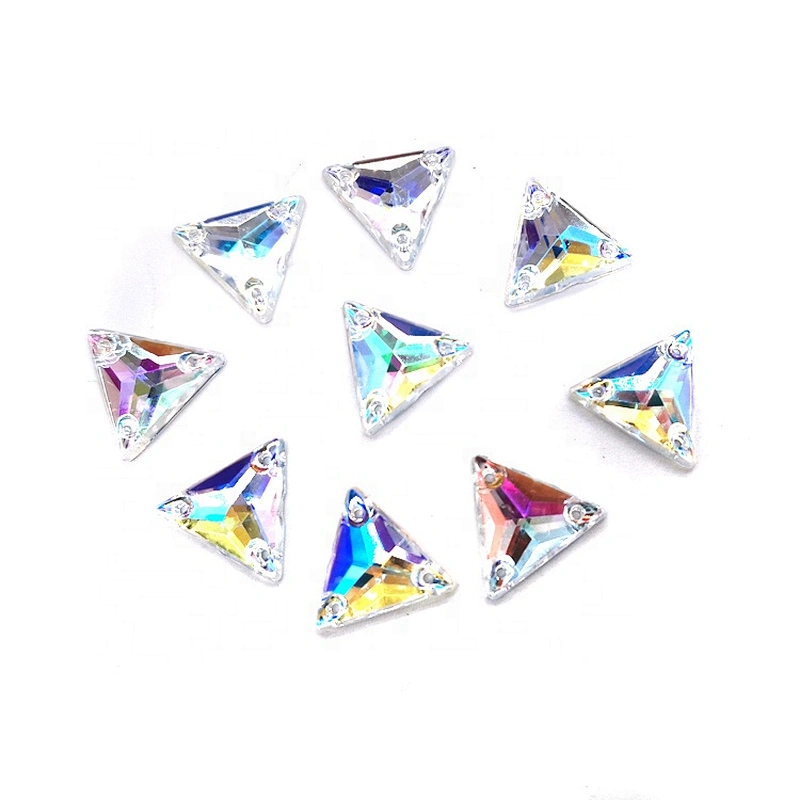 DIY Garment Accessories stone flatback triangel acrylic jewelry gem