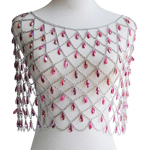 2020 new trendy design decorative pendant jewelry hollow upper clothing style hanging body chain