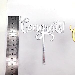 Party suppliers congrats toppers torta acrylic cake topper