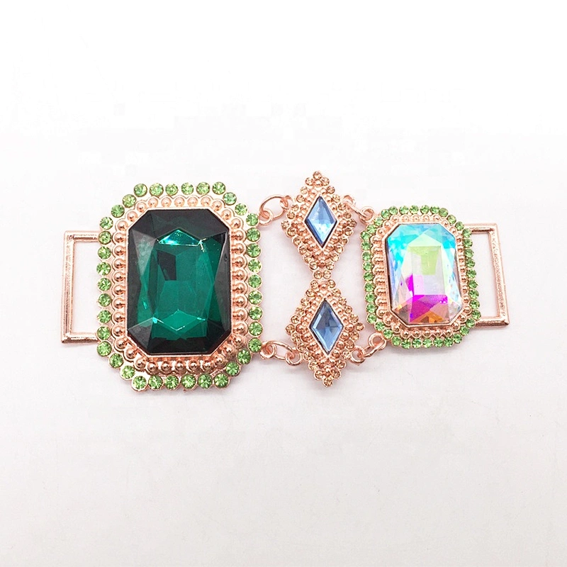 Beautiful Russians Jewelry New Arrival Rose Gold Color Rhinestone Glass Bikini Connector