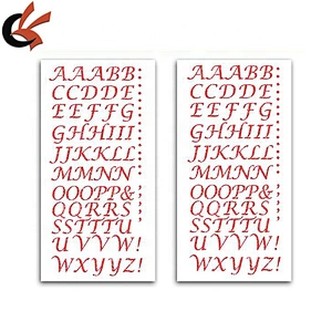 alibaba wholesale DIY glitter acrylic rhinestone alphabet letter Sticker