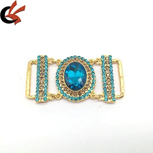 Wholesales Custom Alloy Metal Jewel Buckle Swimming Wear Design Bikini Connector