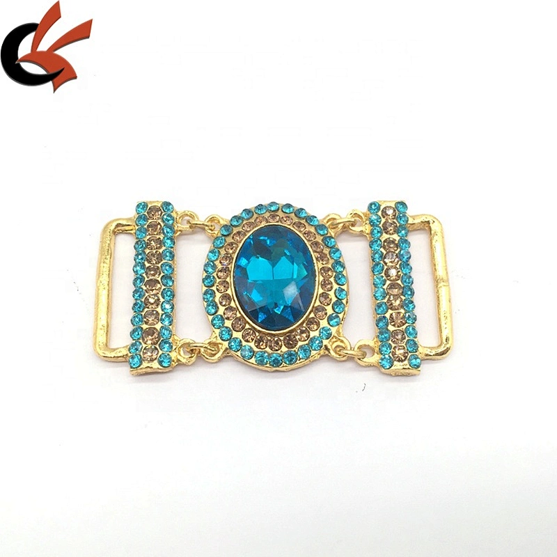 Wholesales Custom Alloy Metal Jewel Buckle Swimming Wear Design Bikini Connector