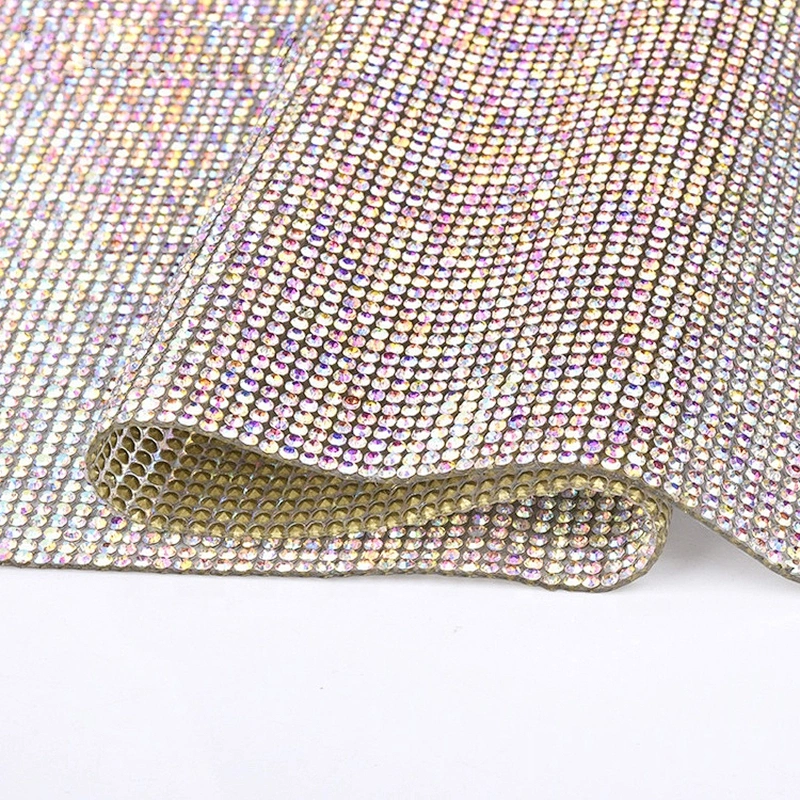 Hot sell 2mm crystal adhesion glue hotfix rhinestone sheets for clothes dance party dress