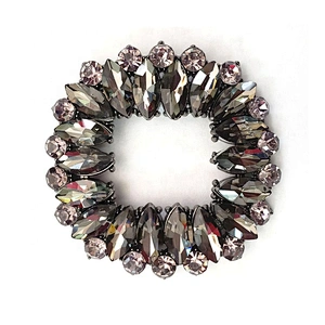 Custom men-made shoelace oval shoe ornament rhinestone buckle shoe tag accessories for women men jewelry