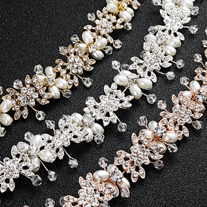 Wholesale Imitate Pearl Crystal Bead Rhinestone Hairband Hair Accessories