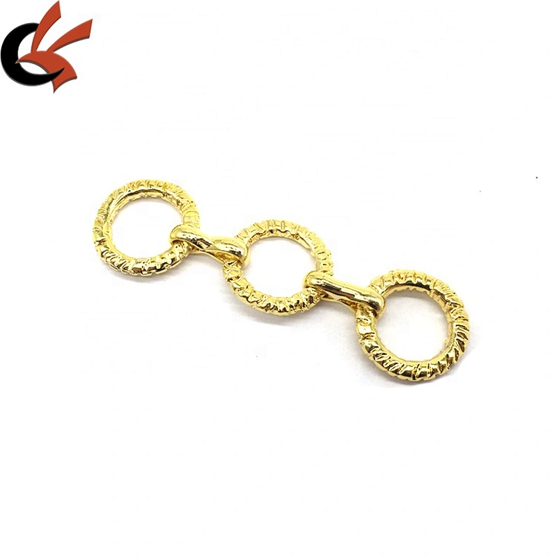 Factory Wholesale Women Handbag Ornament Gold Metal Swimwear Clasp Bikini Buckle Parts