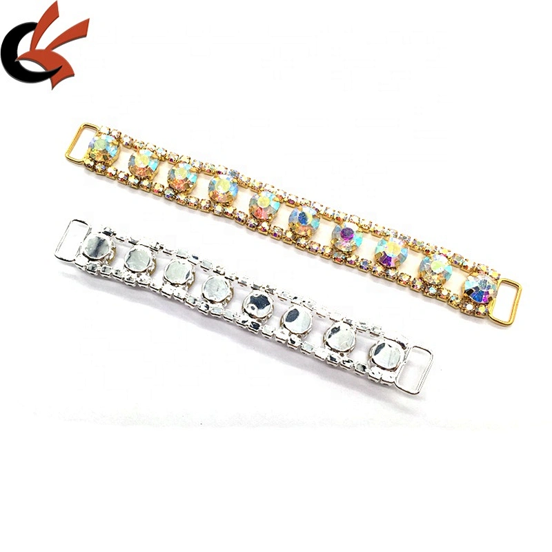 Factory Making Wholesale Fashion Jewelry Simple Design Swimwear Parts Rhinestone Bikini Connector
