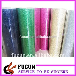 wholesale popular  style Glitter heat transfer vinyl sheet for clothing