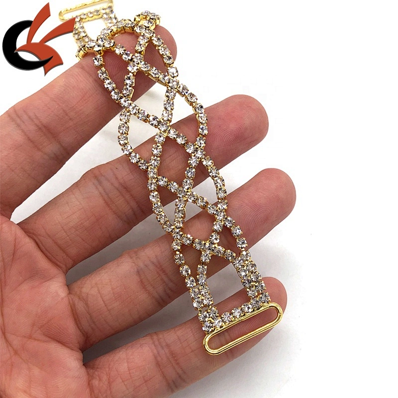 Sparkling Crystal Chain Diamante Rhinestone AB Competition Fitness Bikini Connectors