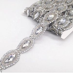 China factory iron on crystal rhinestone resin stone hot melt adhesive trims chain for clothing