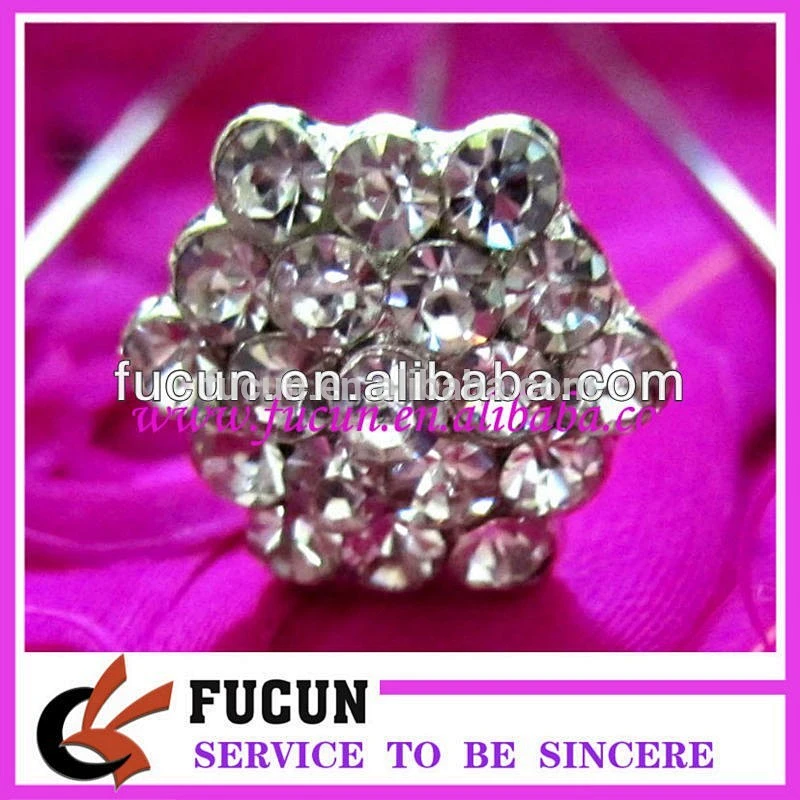 Wholesale silver bridal artificial flower crystal rhinestone bouquet for wedding favors
