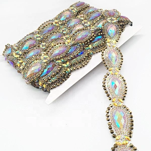 Hot Sale Resin Beads Jewelry Making Flat Back Hot Transfer Crystal Rhinestones Trims Tape