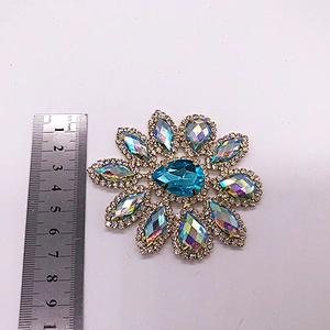 China manufacturer sparkle accessories rhinestone applique  for Fancy dress decoration