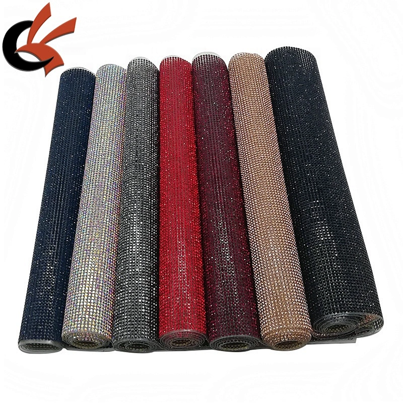 24x40cm Rhinestones Hotfix Hot Fix Iron On Applique Banding Mesh Sheet Wedding Dresses Shoes Trim