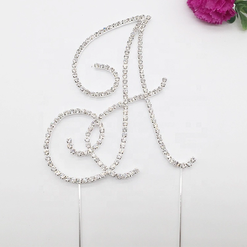 Decorative Birthday Party Keyword Name Wedding Diamond Letter Cake Topper