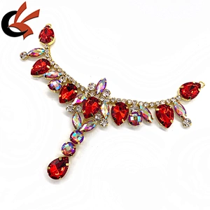 wholesale luxury metal accessories crystal rhinestone bikini connectors