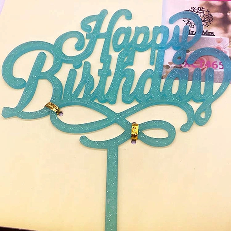 2020 hot sales happy birthday topper for birthday cake decoration