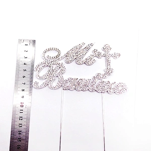 Jesus Christ religion theme rhinestone cake topper  for Christian baptism