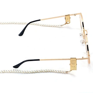 pearl chain sunglasses hanging neck strap face masking lanyard & chain