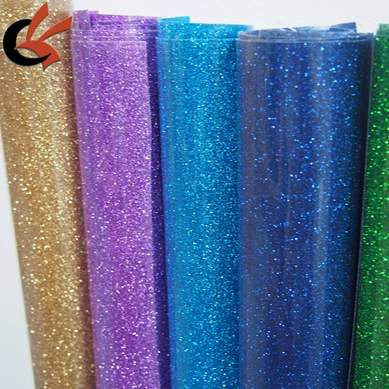 Stock high Quality Glitter heat transfer t-shirt vinyl