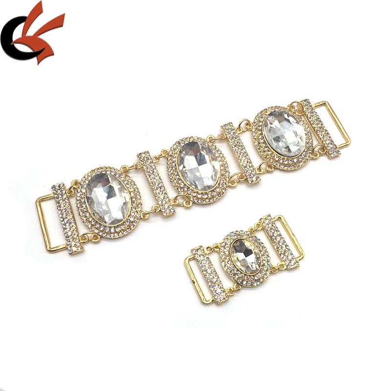 BIKINI SETS Crystal Bikini Swimwear Connectors Metal Glass Rhinestone Buckle Chain For Bikini Suit