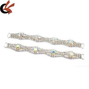 Gold/Silver Setting Women Swimsuits Rhinestone Bikini Connectors For DIY Beachwear Accessories