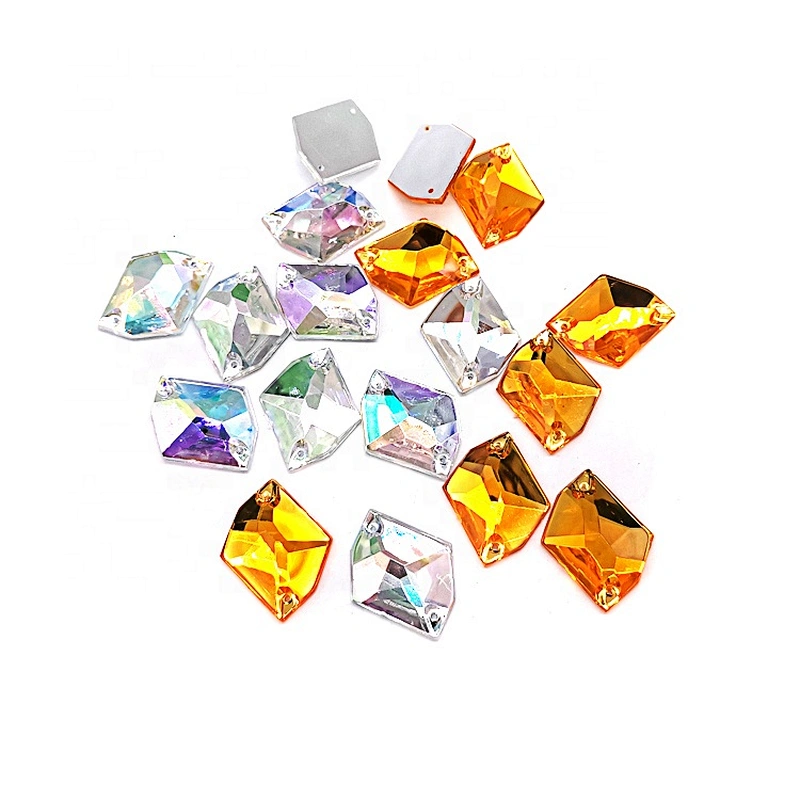 in stock Irregular Sew On Acrylic Stone for Garment Decoration