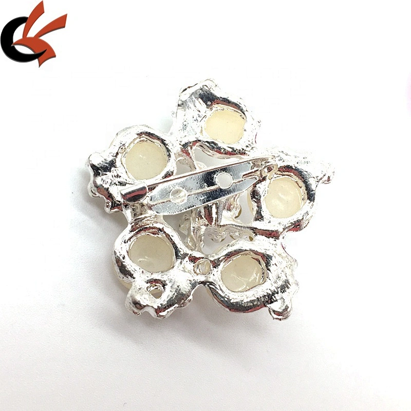Cheap price handmade crystal beaded brooch bridal wedding bouquet broach for invitation card