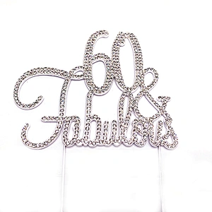 2021 New arrival Wedding Engagement decoration  crystal cake topper