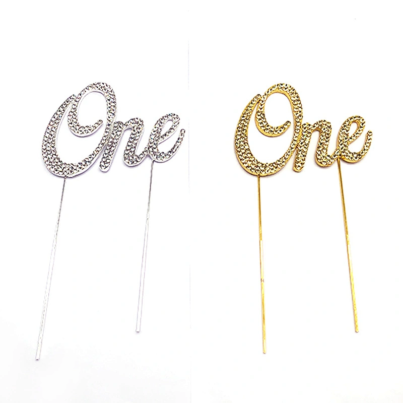 Hot selling Amazon 2021 birthday party decoration crystal cake topper