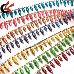 Customized Carnival trimming various colors to choose AB coating colors resin rhinestone trimming