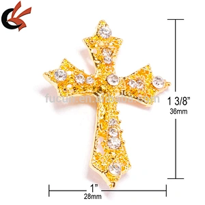 Wholesale Ex-factory Price Diamond Rhinestone Cross Buckle
