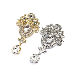 New Fashion Vintage Crystal Rhinestone Pendant Design Crystal Brooch Women Pins For Garment Dress