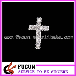 Crystal Cross Rhinestone buckles for Wedding Cake Decoration Gift Box Candle Ribbon Brooch Bouquet