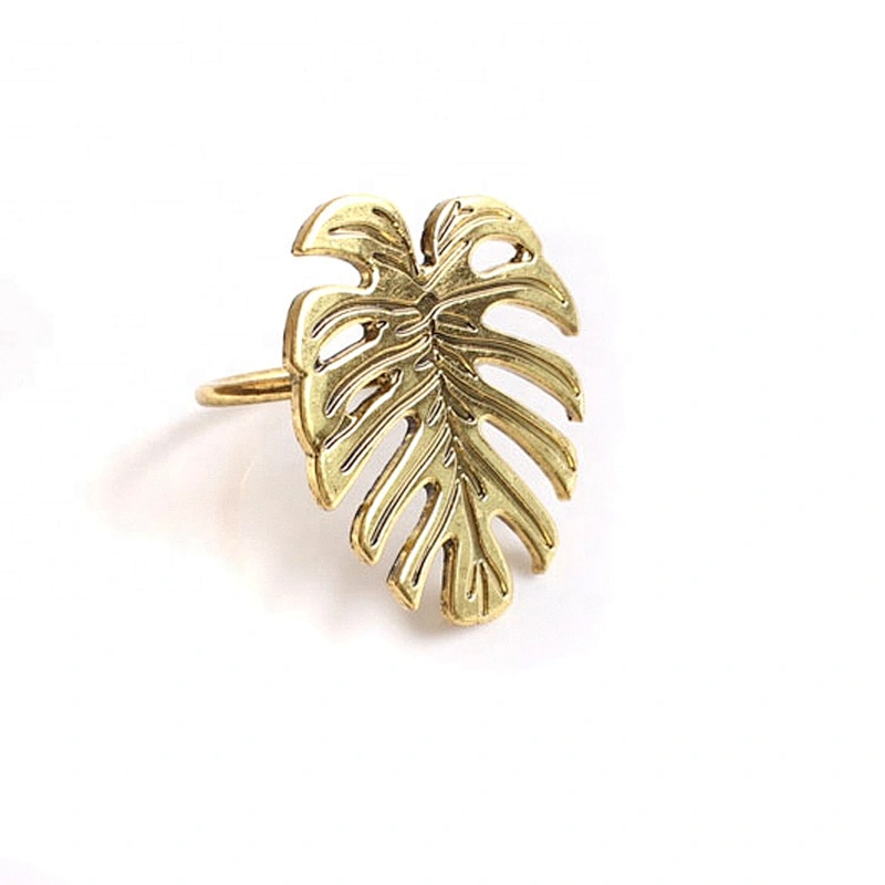 Amazon Custom metallic Green turtle back leaf napkin ring holder