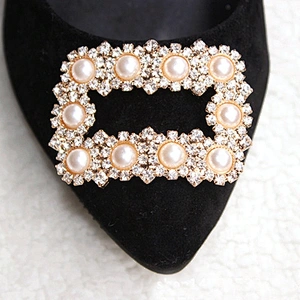 Custom men-made shoelace oval shoe ornament rhinestone buckle shoe tag accessories for women men jewelry