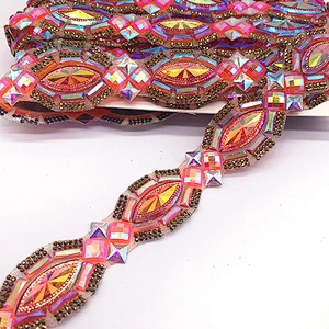 Bulk wholesale Hot fix garment trim iron on rhinestone Apparel applique
