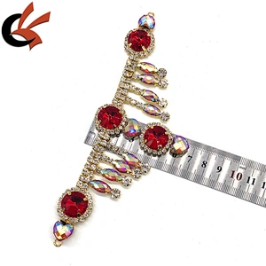 crystal rhinestone tassel underwear connectors applique swimwear bikini decorative